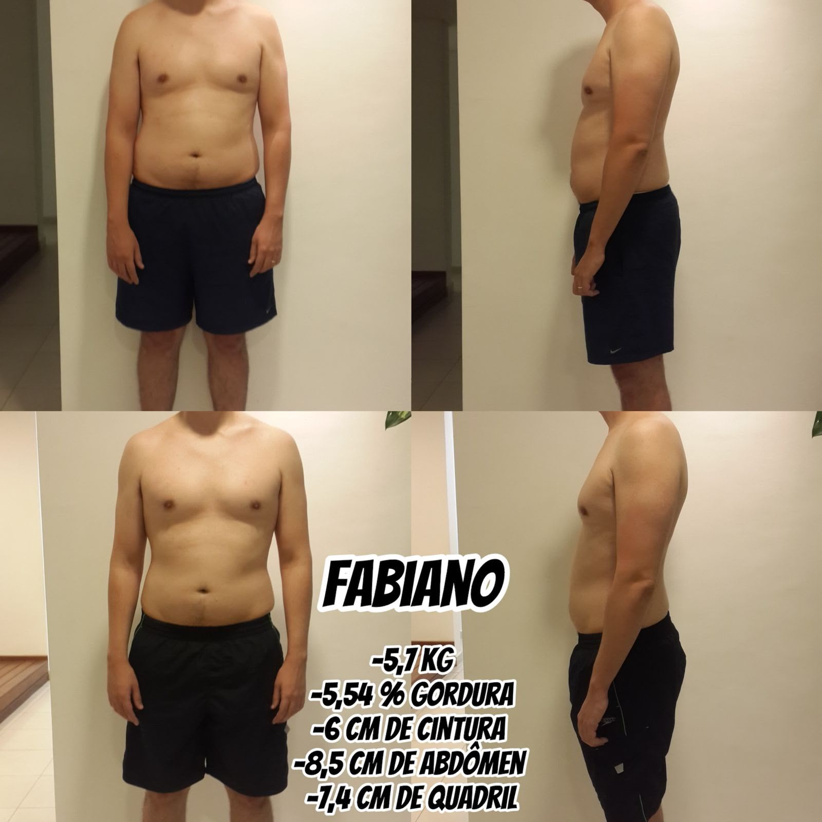 Antes e depois — Fabiano